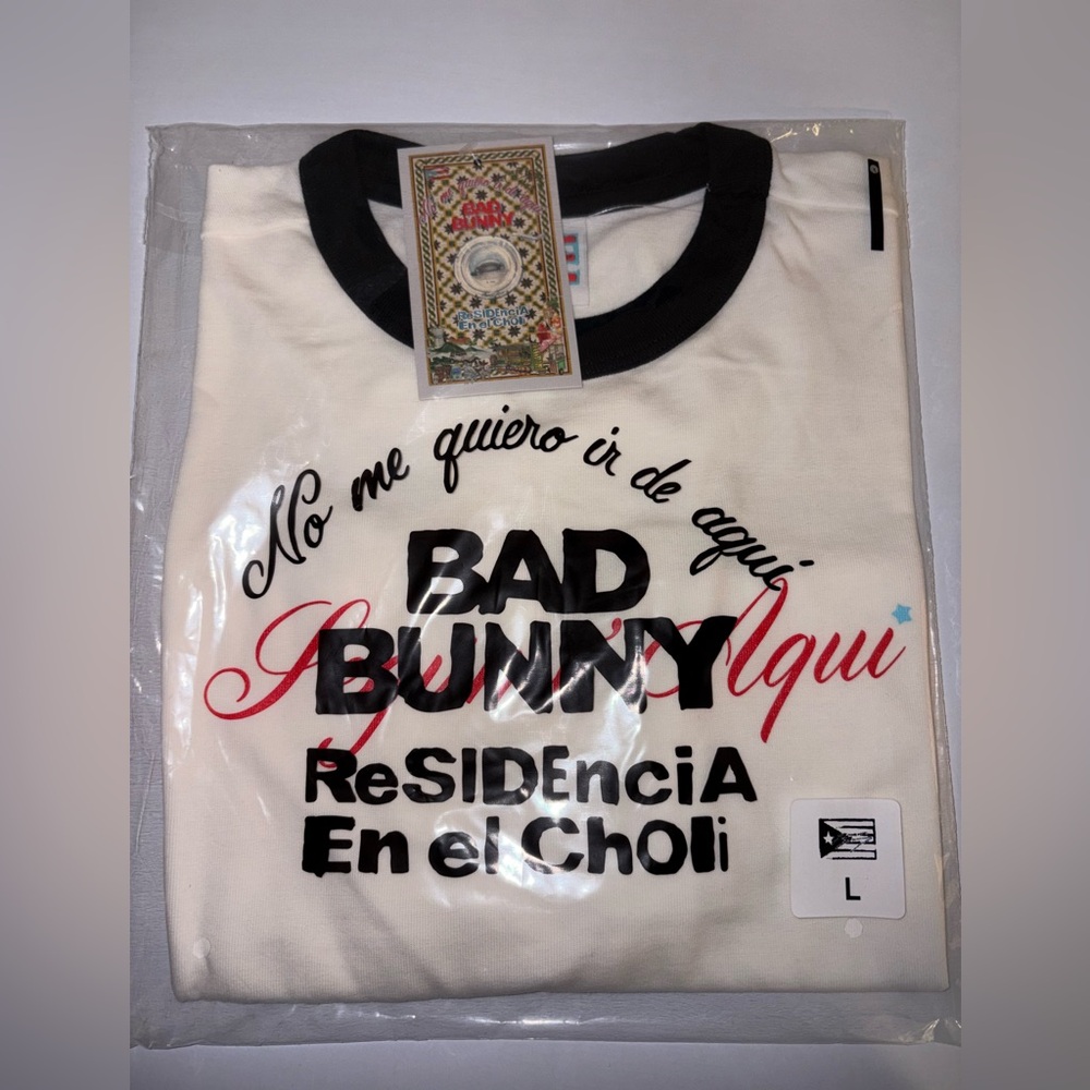 Bad Bunny “Seguimo’ Aquí” Crop Top Puerto Rico Exclusive Pop-Up Merch DtMF Large